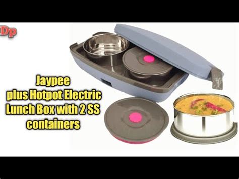 jaypee plus electric lunch box|hot tiffin box.